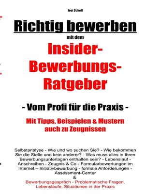 cover image of Richtig bewerben Insider-Bewerbungs-Ratgeber